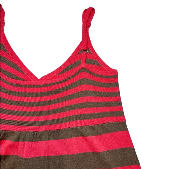 ⚡️SOLD⚡️Trina Turk Vintage Y2K Striped Slip Strappy Silk Blend Knit Dress Pink - Picture 12 of 16